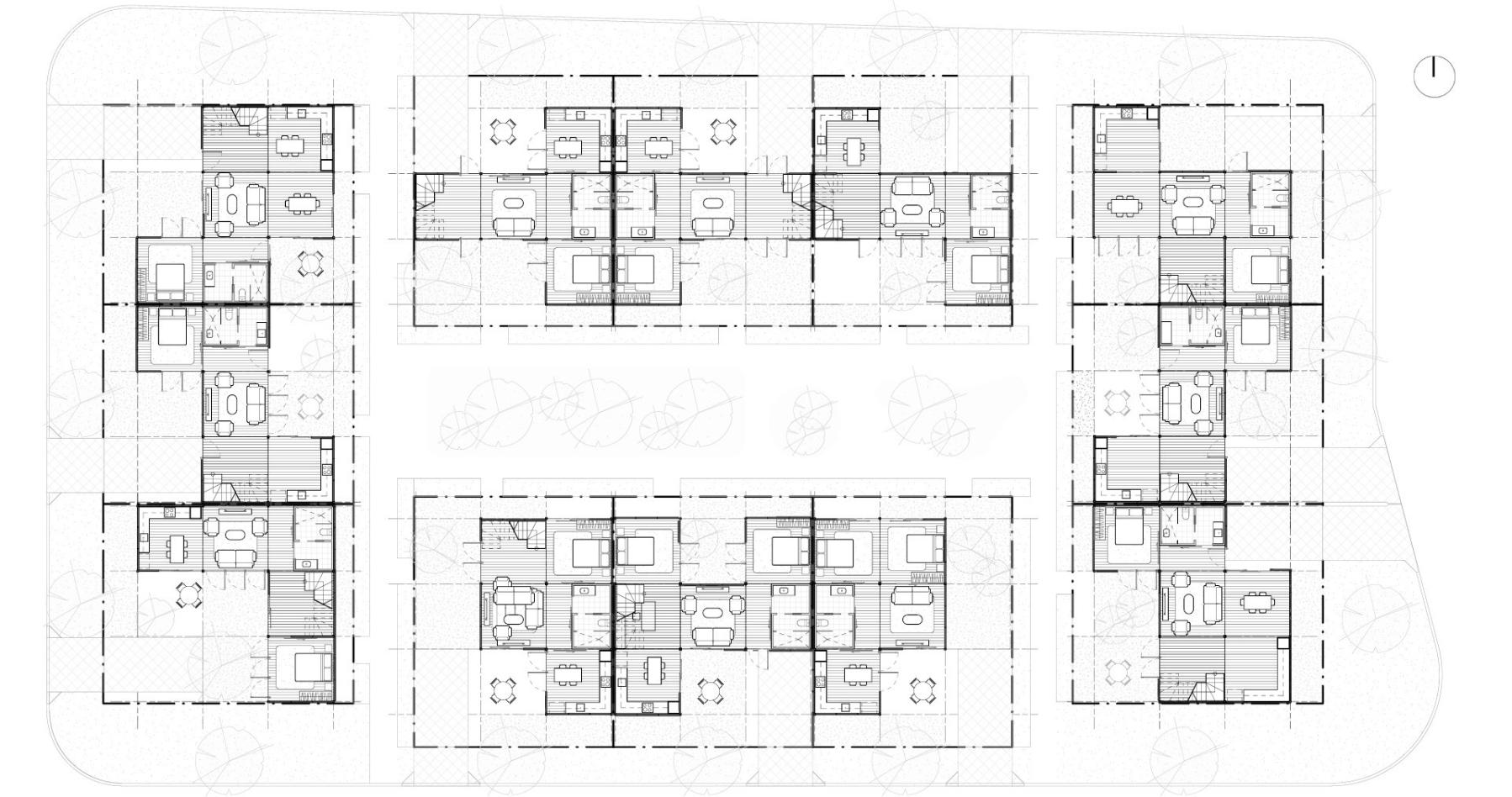 Precinct Site Plan (Upper Floor) - Scaled Up